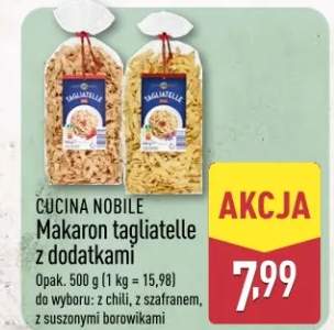 Makaron tagliatelle z dodatkami