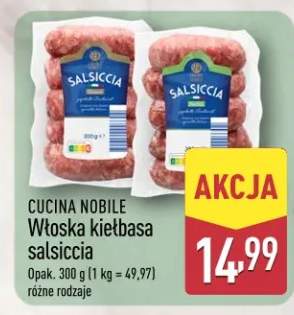 Włoska kiełbasa salsiccia różne rodzaje