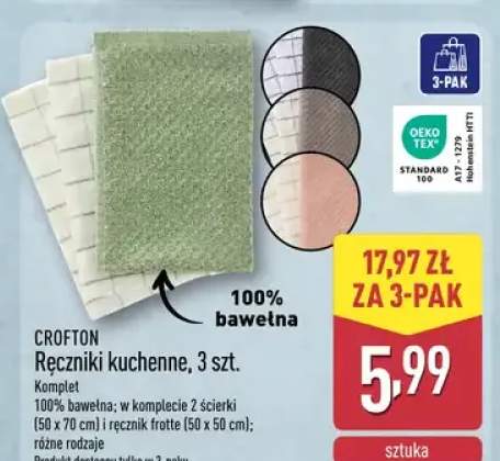 Ręczniki kuchenne, 3 szt.