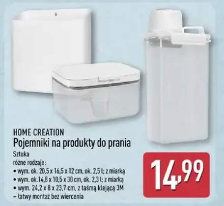 Pojemniki na produkty do prania