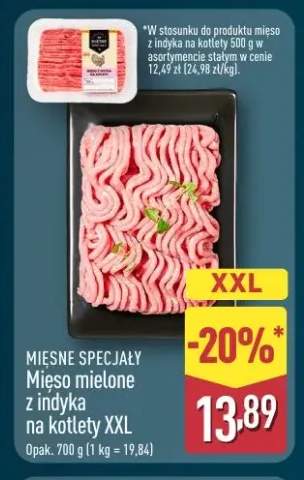 Mięso mielone z indyka na kotlety XXL