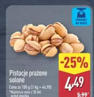 Pistacje prażone solone