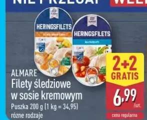 Filety śledziowe w sosie kremowym