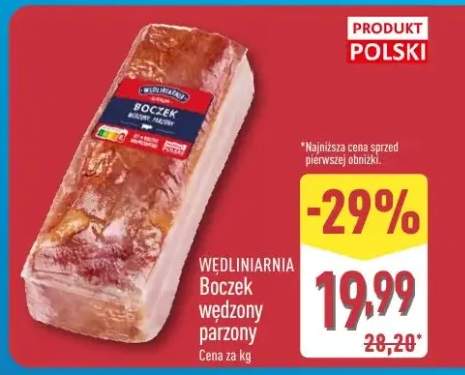 Boczek wędlinarnia wędzony parzony