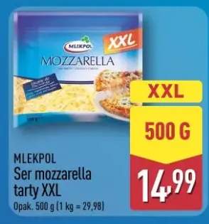 Ser mozzarella tarty XXL