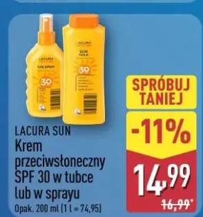Krem przeciwsłoneczny SPF 30 w tubce lub w sprayu