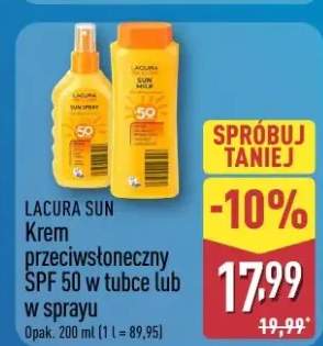Krem przeciwsłoneczny SPF 50 w tubce lub w sprayu