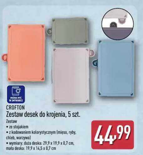 Zestaw desek do krojenia, 5 szt.