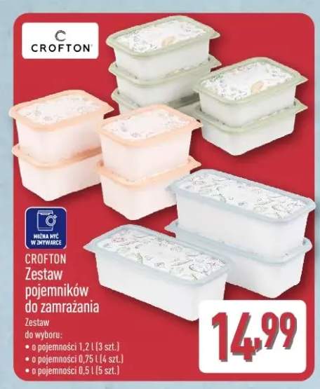 Zestaw pojemników do zamrażania