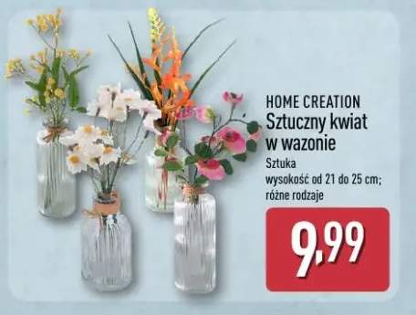 Sztuczny kwiat w wazonie różne rodzaje