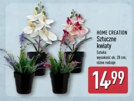 Sztuczne kwiaty różne rodzaje