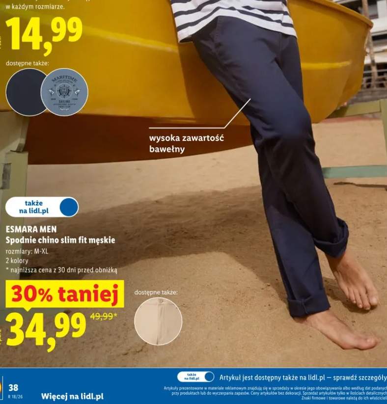 spodnie chino