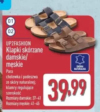 Klapki skórzane damskie/męskie