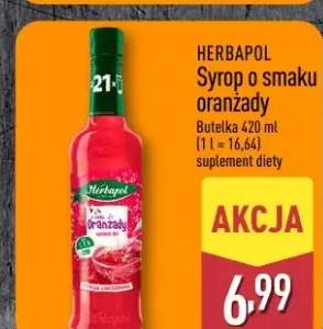Syrop o smaku oranżady Herbapol suplement diety
