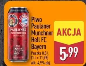 Piwo Paulaner Munchner Hell FC Bayern