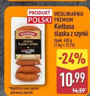 Kiełbasa śląska z szynki Wędliniarnia Premium