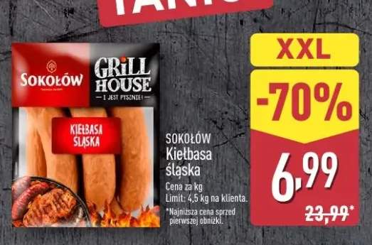 Kiełbasa śląska Sokołów Grill House XXL