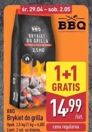 Brykiet do grilla z węgla drzewnego BBQ