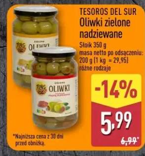 Oliwki zielone nadziewane Tesoros Del Sur