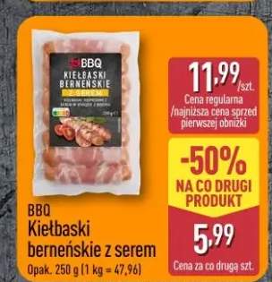 Kiełbaski berneńskie z serem BBQ