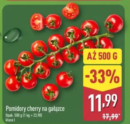 Pomidory cherry na gałązce