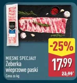 Żeberka wieprzowe paski Mięsne Specjały
