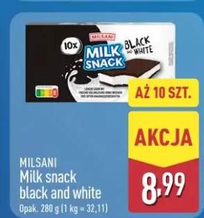 Milk snack black and white Milsani