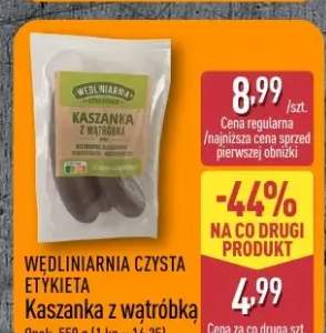 Kaszanka z wątróbką Wędliniarnia Czysta Etykieta