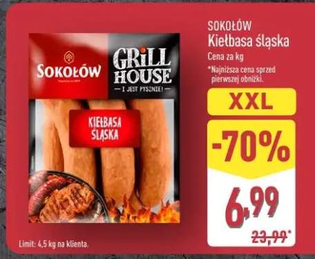 Kiełbasa śląska Sokołów Grill House XXL