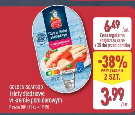 Filety śledziowe w kremie pomidorowym Golden Seafood