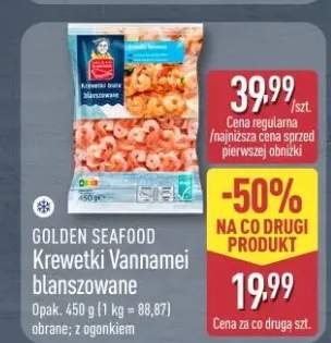 Krewetki Vannamei blanszowane Golden Seafood obrane z ogonkiem