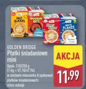 Płatki śniadaniowe mini Nut Flakes Golden Bridge