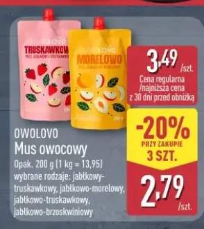 Mus owocowy Owolovo jabłkowo-truskawkowy