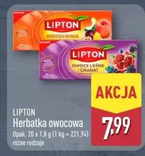 Herbatka owocowa owoce leśne i granat Lipton