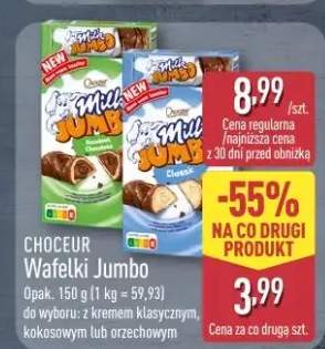 Wafelki Jumbo z kremem orzechowym Choceur