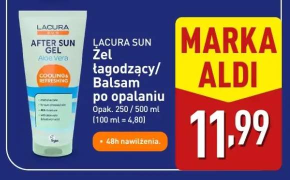 Żel łagodzący po opalaniu Lacura Sun Aloe Vera