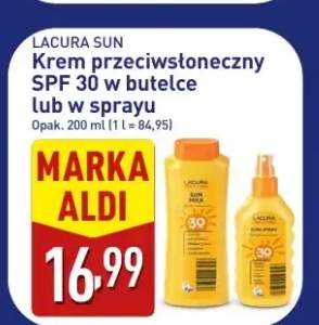 Krem przeciwsłoneczny Lacura Sun SPF 30 w sprayu