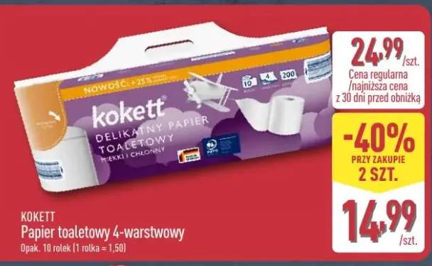 Papier toaletowy Kokett 4-warstwowy