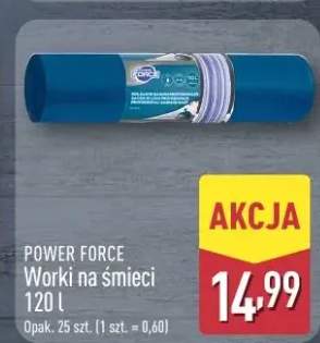 Worki na śmieci Power Force 120l