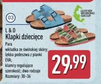 Klapki dziecięce L & D
