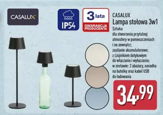 Lampa stołowa 3w1 Casalux