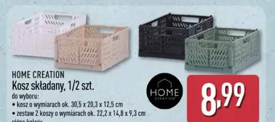 Kosz składany Home Creation zestaw 2szt. 22,2x14,8x9,3cm