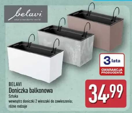 Doniczka balkonowa Belavi