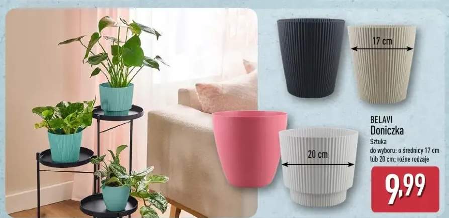 Doniczka Belavi o średnicy 20cm