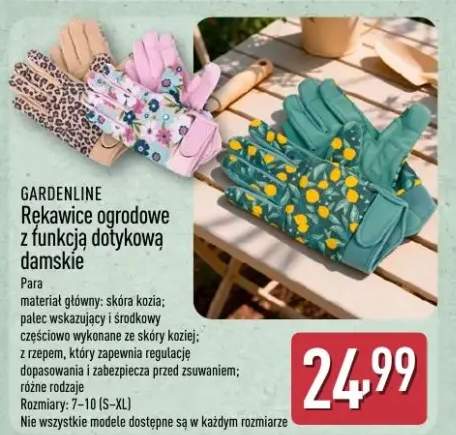 Rękawice ogrodowe z funkcją dotykową damskie Gardenline