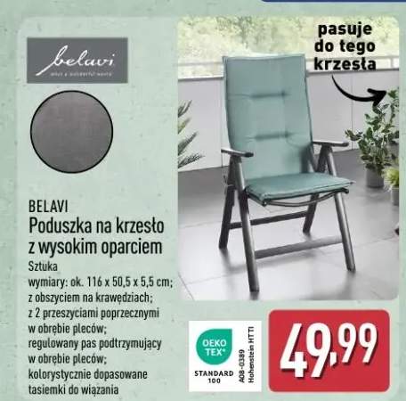 Poduszka na krzesło z wysokim oparciem Belavi