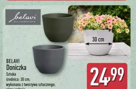 Doniczka Belavi średnica 30cm z tworzywa sztucznego