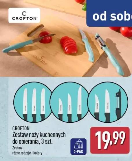 Zestaw noży kuchennych do obierania Crofton 3szt.