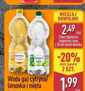 Woda gazowana cytryna Santa Marta