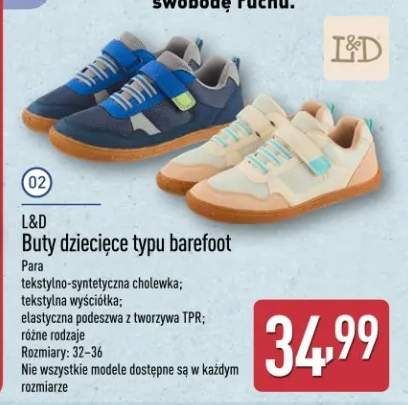 Buty dziecięce typu barefoot L&D